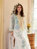 Vêtements ethniques Maroc Robe longue Femmes musulmanes Ramadan Abayas Robes Fantaisie Maxi Français Élégant Fête islamique Printemps 2023