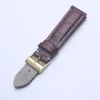 Black Brown Blue äkta läderklocka Watch Band Soft Watchbands för Breitling Strap Man 22mm med Tools269K