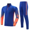 Outros artigos esportivos homens futebol tracksuit crianças zíper jaqueta de futebol calças crianças camisas de futebol conjuntos survetement roupas uniformes de treinamento de equipe 230904