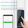 Door Locks Tuya Wifi Electronic Smart Door Lock With Biometric Fingerprint / Smart Card / Password / Key Unlock/ USB Emergency Charge HKD230903