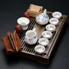Tasses à thé Argile Pourpre Chinois Tasse Ensemble Porcelaine Vintage Simple Kung Fu Luxe Passoire Juego De Te Produits Ménagers DG50TS 230901