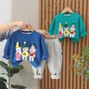 Clothing Sets Spring Autumn Kids Clothes Baby Caps Cotton Sports Hooded Sweater Shirt Pants Sets Children Boys Kids Casual Suit 0-5 YEARS 230904