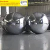 wholesale Ballon gonflable géant réfléchissant argenté attrayant de décoration de boule de miroir gonflable extérieur de sphères de miroir accrochant le ballon pour ZZ