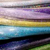 Tissu 150 cm de large paillettes Laser Polyester tissu irisé holographique fête de mariage fond poupée vêtements décor matériel bricolage 230904