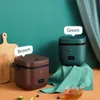 Fornello termico Mini riso multifunzione singolo elettrico antiaderente per uso domestico piccola macchina da cucina per preparare zuppa di porridge spina europea 230901