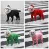 Vêtements pour chiens Pet Puppy Dog Raincoat Pluie et couverture 4 jambes Couverture de protection complète du corps imperméable à l'eau imperméable à l'eau anti-pluie pour chiens x0904