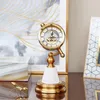 Horloges de table Horloge pour la décoration intérieure Vintage en métal doré Antique Art bureau anniversaire cadeau de noël arrivée