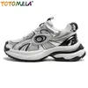 Slippers TOTOMELA Size 35-40 High Quality Chunky Sneakers Turbo Night Light Mixed Color Platform Sneaker Breathab Casual Shoes 230901