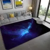 Galaxy Space Stars pattern Carpets for Living Room Bedroom Area Rug Kids Room play Mat Soft Flannel 3D Printed Home Large Carpet Y339G