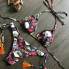 Damskie stroje kąpielowe seksowne mikro bikini kwiatowy nadruk kąpielowy Kobiet Kobiet 2 sztuki Kąpiec Brazylijski 2023 kantar