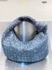 Bottga Ventas Woven 5a Mini Hobo Large size Size Pillow Knot Cowboy Blue Hand Carrying Underarwq7a Have Logo Genuine Leather