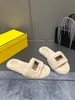 Luxury Platform Slide Sandals Fashion Märke tofflor för kvinnor med originalbox Hot Designer Slides 1207