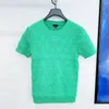 Designer 2023 High Quality Women's Knits & Tees Sweater Full Letter Embroidery Channel Fashion Short-sleeved T-shirt Knitwear