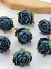 Decorative Flowers 10PCS Artificial Rose Heads With Stems For Shower Decorations Silk Flower Bulk Arrangements