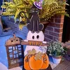 Outros suprimentos de festa de evento Halloween Porch Decor Bem-vindo Porta Placa Sinais Ao Ar Livre Gramado Feliz Jardim Cena Quintal Decorações Drop 230904