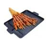 Pans Barbecue Grill Pan Nonstick Portable Omelette Korean Style Grilling for BBQ Cooking Picnic Outdoor Indoor Camping 230901