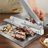 Fruit Vegetable Tools Food Cutter Slicing Machine Stainless Steel Beef Bacon Fish Household Cutting Adjustable Slice Thickness Kitchen Tool 230901