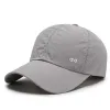 Casquette de Baseball de Yoga pour hommes et femmes, chapeau de soleil en tissu à séchage rapide, casquette de plage, Sports de plein air, solide