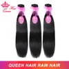 Lace Wigs Queen Hair Raw Virgin Hair Straight 100% Human Hair Unprocessed Virgin Hair Bundles Weave Brazilian Hair Natural Color 230901