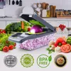 Herramientas de frutas y verduras Leeseph Manual Chopper Multifunción Alimentos Cocina Cortador Cortador Zanahoria Dicer Huevo con contenedor 230901