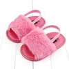 Fashion Faux Fur Baby Shoes Summer Cute Infant Baby boys girls shoes soft sole Walking Shoes indoor for 0-18M