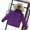 2023 Winter New Designer Canadian Children's Coats Down Jackets Baby Coats Coats 2-12 Boys Girls Justs Year Kids Fashion Teen Goose Size 100-150