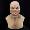 Máscaras de festa Horror Stalker Palhaço Máscara Halloween Party Cosplay Assustador Monstro Boca Grande Dentes Chompers Máscaras de Látex Assustador Traje Adereços Decoração 230904