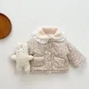 Jackets Plus Thick Velve Outfits 2023 Baby Girls Boys Clothes Autumn Winter Hooded Jacket Long Sleeve Outwear Born 0-3Y
