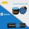 Biljard tillbehör Original Predator 1080 Pure Chalk Biljard Pool Cue Chalk 5st Blue Carom Snooker Chalk Professional Player Cue Chalk 230901