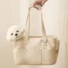 개 캐리어 강아지 가방 작은 외출 휴대용 어깨 핸드백 적합한 고양이 치와와 요크셔 애완 동물 가방