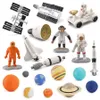 Action Toy Figures Simulation Plastic Outer Space Toys Nine Planets Model Solar System Planet Spelar Science Educational Toys 19pcs 230904