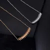Designer Luxusschmuck Damen Produkt Liu Nail V Gold High Edition Bullet Halskette für Männer und Liebhaber Halsbandkette gerade mit Logo und Box