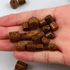 Beads 20-100pcs 6/8/10/12mm Wenge Wooden Natural Wood Cylinder Loose Spacer For Jewelry Making Bracelet Diy Accessories