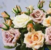 Decoratieve bloemen INS Hoge kwaliteit realistische dagelijkse woondecoratie El Kunstbloem Roos Boeket Bruiloft Plaatsing SN3773