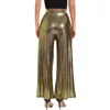 Women's Pants 2023 Pit Strip Wide-leg High Waist Sequin Casual