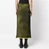 Kjolar kvinnor kjol 2023 höst koreansk mode vintage färgad dragsking halva uppsättningar stående krage långärmad kappa y2k stil