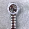 St9 Everose Золотые часы 40 мм Автоматические механические мужские часы с черным циферблатом, вращающимся безелем, мужские наручные часы с резиновым ремешком 7FIX