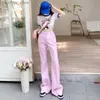 Damesjeans Roze Flared Jeans Dames Japans Schattig Baggy Boyfriend Volledige lengte Vintage denim broek 2022 Nieuwe lange vrouwelijke broek Y2K Q230904