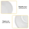 Plates Cabilock 10pcs Plastic Sauce Dishes Dipping Bowls Seasoning Dish Saucer Appetizer For Restaurant Home (White)