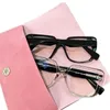 23new Damen Big Square Acetates Vollrandrahmen für Brillen 0v6v 53-18-145 Fashion Bare Face Brillen Optische Brillen Schutzbrillen Fullset Design Case