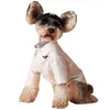 Vêtements pour chiens Vêtements d'été Mince Couleur unie Base Ride Schnauzer Poméranie Teddy Bichon Pet Beau Chemise blanche à la mode