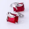 Linki do mankietów Kflk Jewelry Koszulki Mankiety do męskiej marki ślubnej Buttons Mankiet Red Red Rurced Cuff Links Wysokiej jakości Abotoaduras Goście 230904