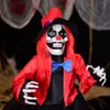 Other Event Party Supplies Halloween Groundly Inserted Clown Ghost Creative Scene Layout Ornament with Glowing Eyes Scary for Festival Bar Home Decoration 230904