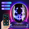 Party Maski Halloween LED Neon świecące maska ​​RGB pełna kolor twarz zmieniają się świetliste zmienna twarz Po animowana edycja DIY Maske Party Decor 230904