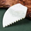 Nowy styl 100% naturalny Xiuyan Jade Stone Gua Sha Sha Massager Narzędzie pielęgnacja skóry piękno zdrowie szyi dekolt