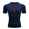 T-shirts pour hommes Anime Berserk Guts Chemise de compression pour hommes Fitness Sport Running Tight Gym T-shirts Athletic Quick Dry Tops Tee Summer 230901