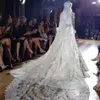 Luxry Zuhair Murad 2 Tiers Long 3 M Cathedral Lace Edge Bridal Mantilla Wedding Veil Comb205Z