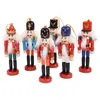 Christmas Decorations 6Pcs/Box Christmas Nutcracker Soldier Ornament 11cm Wooden Nutcracker Christmas Tree Decorations Year Gifts XMAS 230904