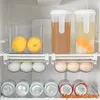 Storage Bottles Refrigerator Egg Drawer Type Box Kitchen Tools Fruit Food Organizer Fridge Shelf Clear Plastic Container