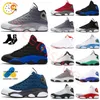 Jumpman 13 Scarpe da basket 13s Playoff UNC French Brave Blue Obsidian Court PurpleCountdown Pack Red Flint Cat Hyper Royal Cap e abito da uomo Trainer Sport Sneakers